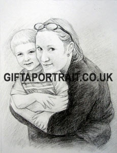Mother with Child Portrait