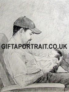 Father with Child Portrait