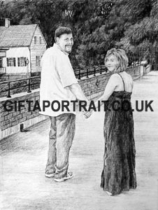 Couple Charcoal drawing