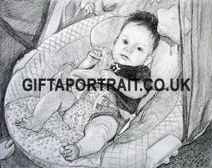 Baby Pencil Painting
