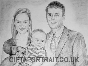 Family Charcoal drawings