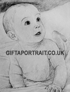 Child Charcoal drawing