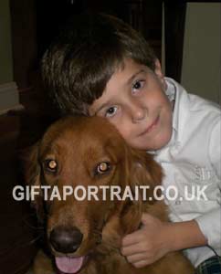 Boy with Dog Boy with Dog Photo