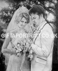 Couple Pencil Painting