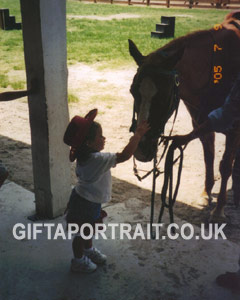 Child with Horse Photos